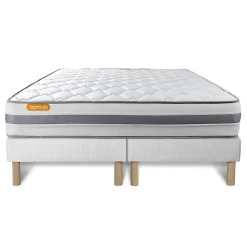 Ensemble Ressorts ensachés et mémoire de forme de confort Ferme avec sommier tapissier>Sept Nuits Clearance