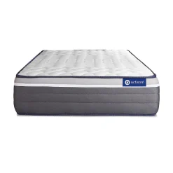 Actisom Ensemble Ressorts ensachés et mémoire de forme de confort Très ferme avec sommier kit* Ensemble Sommier Et Matelas
