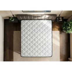 Prestige Literie Ensemble Ressorts ensachés et mémoire de forme de confort Equilibré avec sommier tapissier* Ensemble Sommier Et Matelas