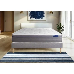 Actisom Ensemble Ressorts ensachés et mémoire de forme de confort Equilibré avec sommier kit* Ensemble Sommier Et Matelas