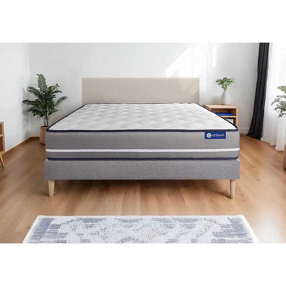Actisom Ensemble Ressorts ensachés de confort Ferme avec sommier kit* Ensemble Sommier Et Matelas