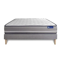 Actisom Ensemble Ressorts ensachés de confort Ferme avec sommier kit* Ensemble Sommier Et Matelas