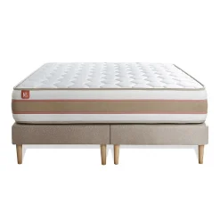 Ensemble Ressorts ensachés et mémoire de forme de confort Equilibré avec sommier tapissier>Marmottes & Co New