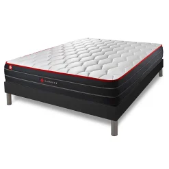 Ensemble Ressorts ensachés et mémoire de forme de confort Equilibré avec sommier kit>Somness Outlet