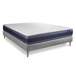 Actisom Ensemble Ressorts ensachés et mémoire de forme de confort Equilibré avec sommier kit* Ensemble Sommier Et Matelas