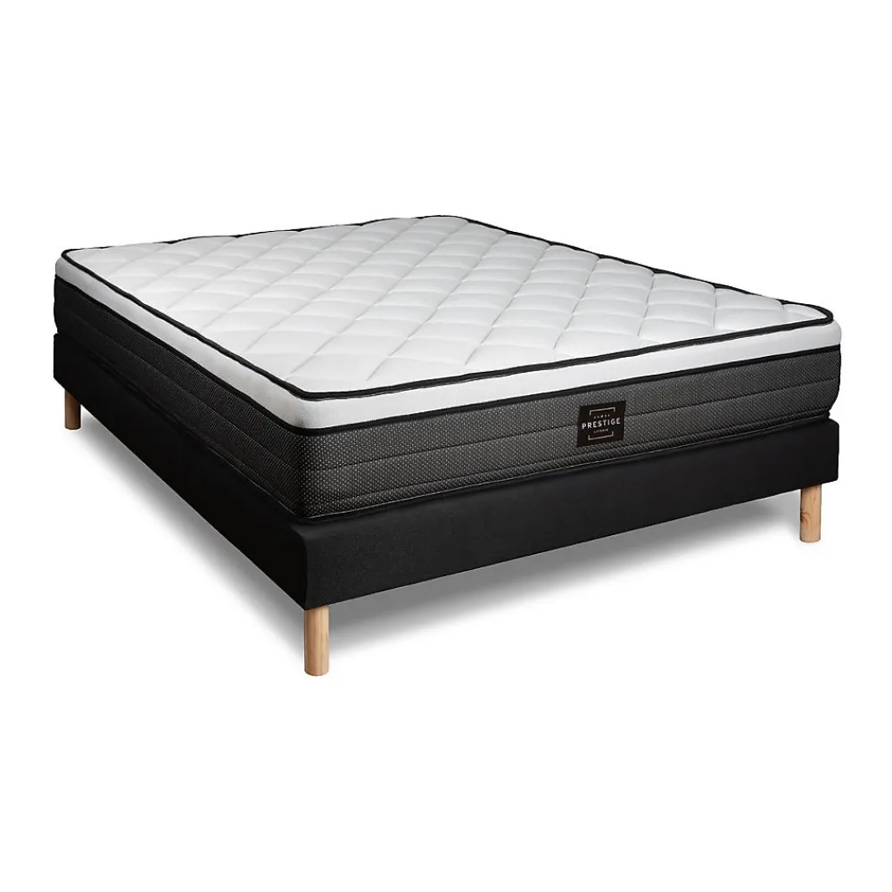Ensemble Ressorts ensachés et mémoire de forme de confort Equilibré avec sommier kit>Prestige Literie Discount