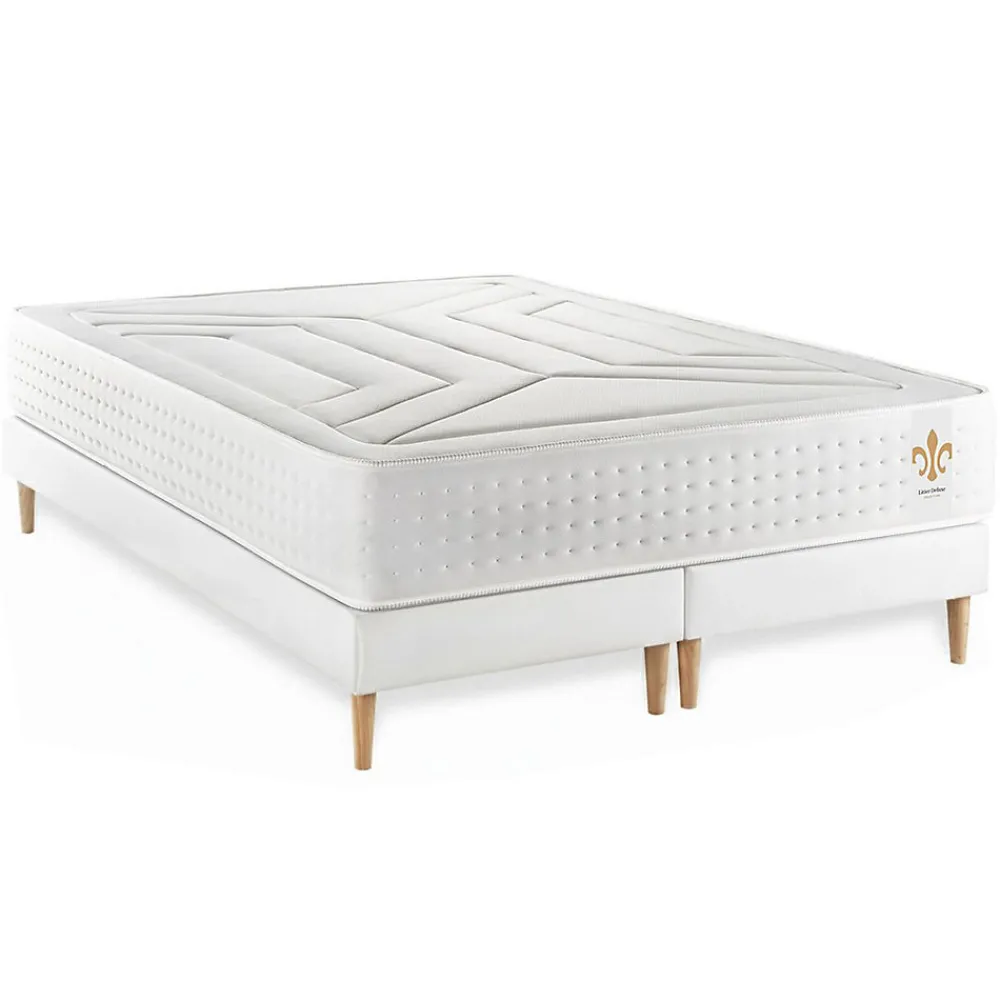 Ensemble Ressorts ensachés et mémoire de forme de confort Ferme avec sommier tapissier>Litier Deluxe Best