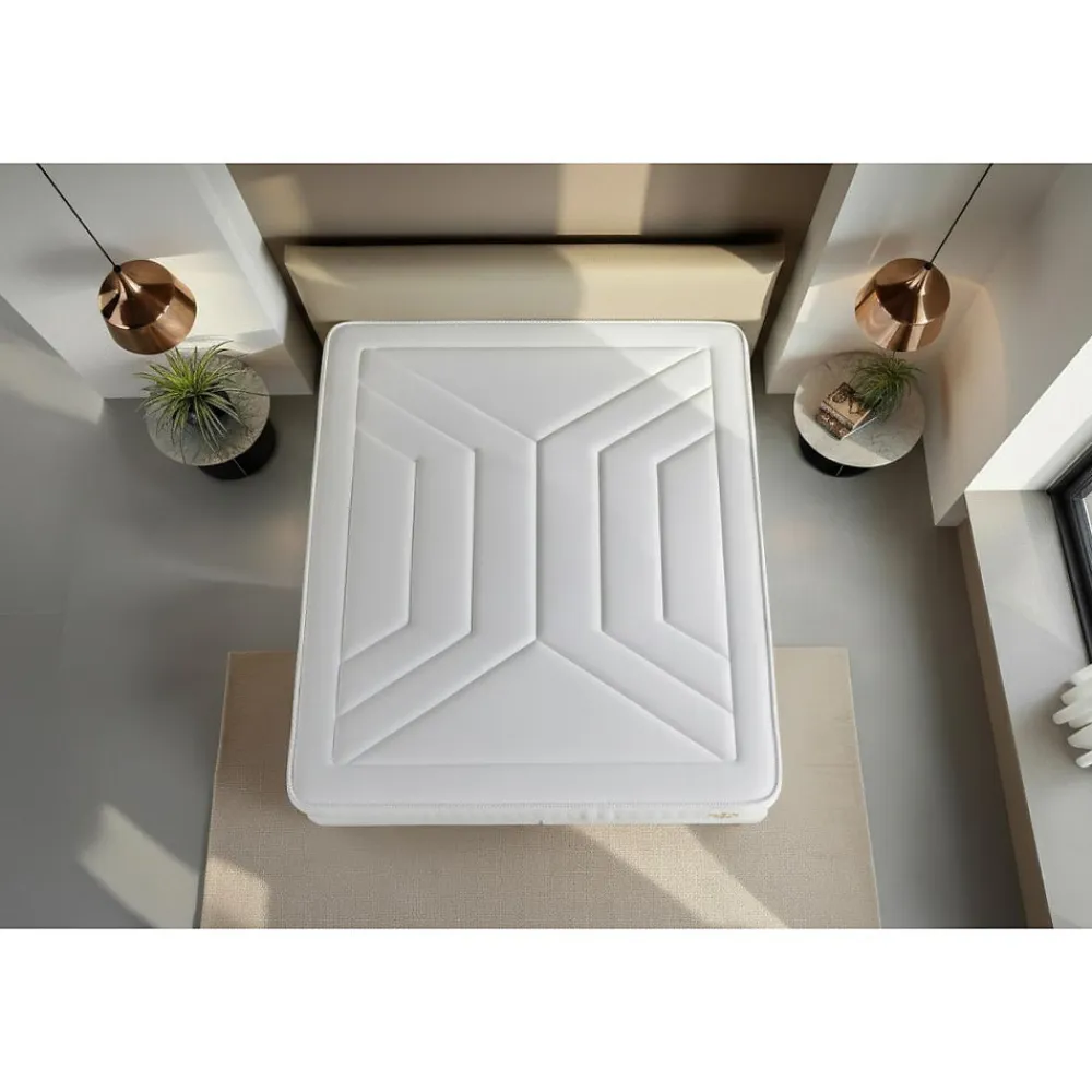 Ensemble Ressorts ensachés et mémoire de forme de confort Ferme avec sommier tapissier>Litier Deluxe Best