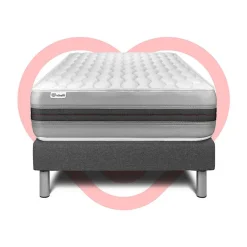 Vitalit Ensemble Ressorts ensachés et mémoire de forme de confort Equilibré avec sommier tapissier* Ensemble Sommier Et Matelas