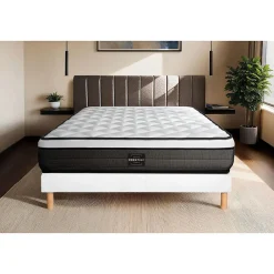 Ensemble Ressorts ensachés et mémoire de forme de confort Equilibré avec sommier tapissier>Prestige Literie Hot