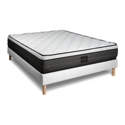 Ensemble Ressorts ensachés et mémoire de forme de confort Equilibré avec sommier tapissier>Prestige Literie Hot