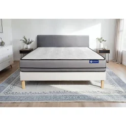 Actisom Ensemble Ressorts ensachés de confort Très ferme avec sommier kit* Ensemble Sommier Et Matelas