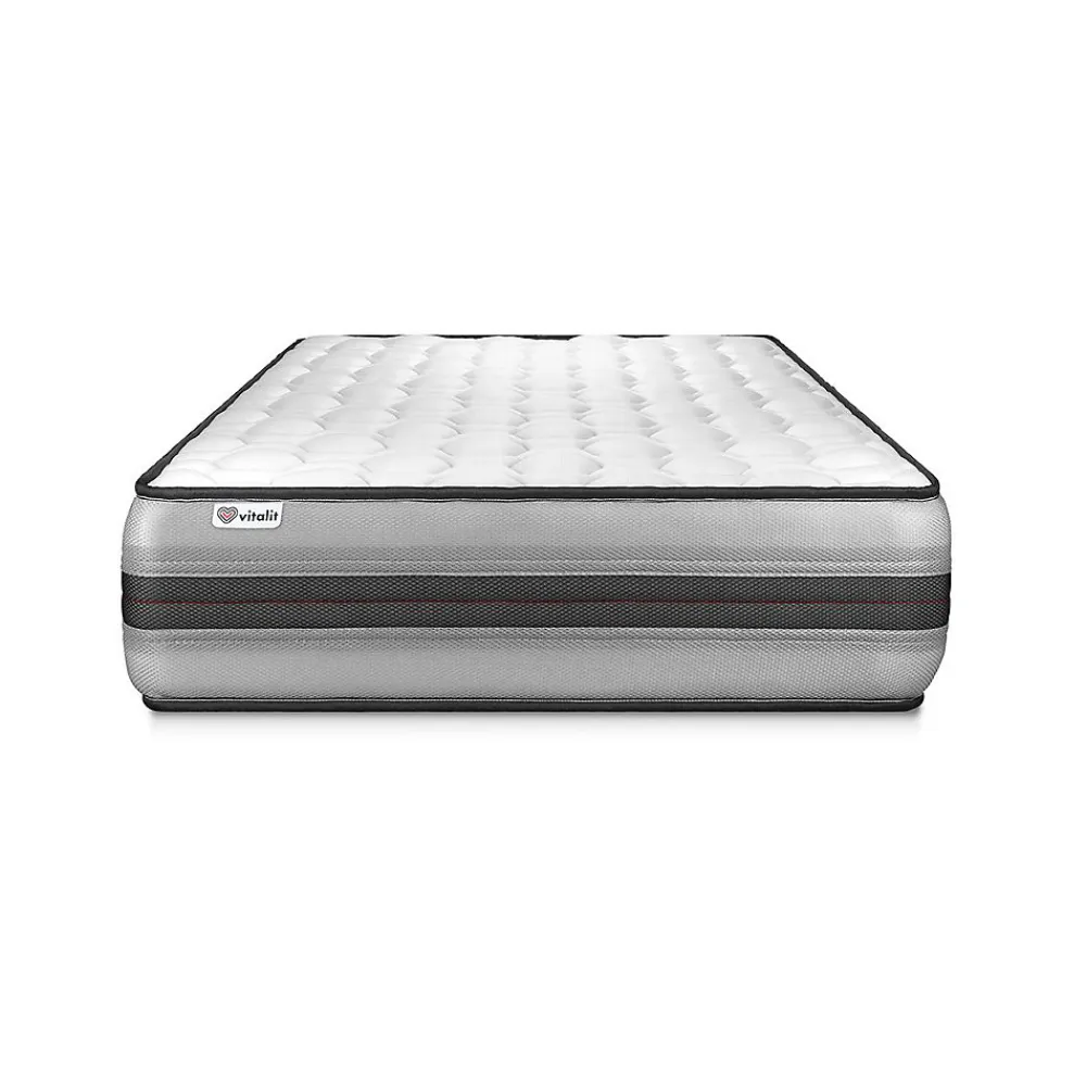 Vitalit Ensemble Ressorts ensachés et mémoire de forme de confort Equilibré avec sommier kit* Ensemble Sommier Et Matelas