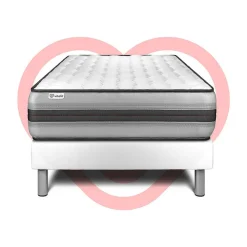 Vitalit Ensemble Ressorts ensachés et mémoire de forme de confort Equilibré avec sommier kit* Ensemble Sommier Et Matelas