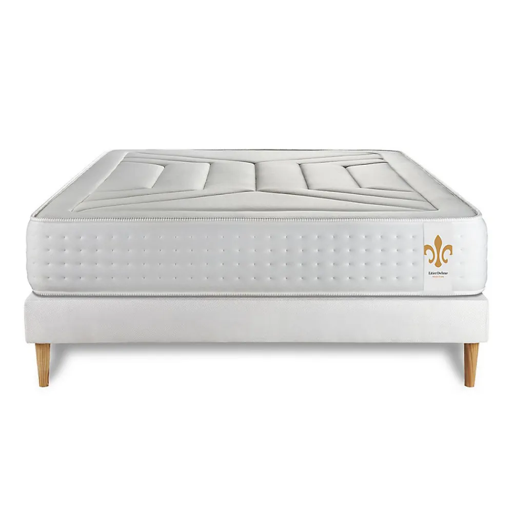 Ensemble Ressorts ensachés et mémoire de forme de confort Ferme avec sommier tapissier>Litier Deluxe Discount