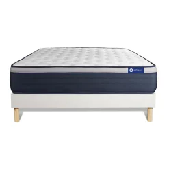 Ensemble Ressorts ensachés et mémoire de forme de confort Ferme avec sommier kit>Actisom Online