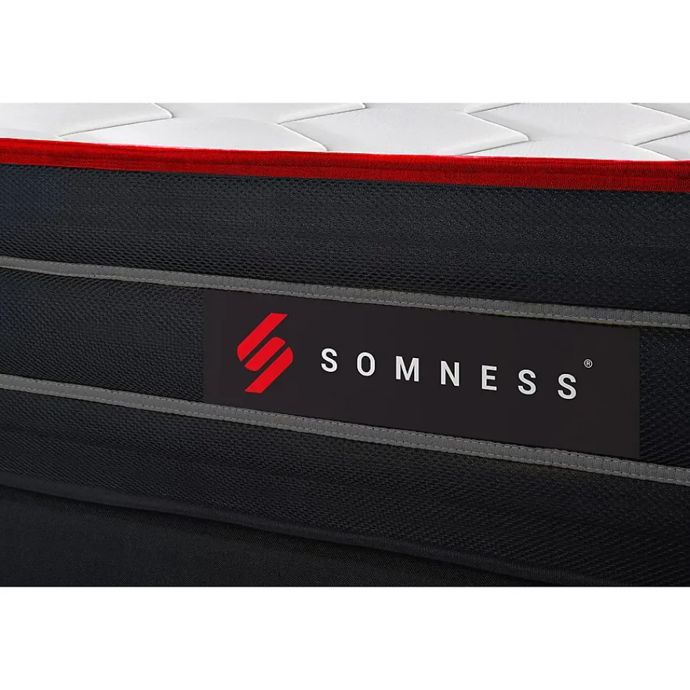 Somness Ensemble Ressorts ensachés et mémoire de forme de confort Equilibré avec sommier kit* Ensemble Sommier Et Matelas