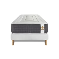 Litier Deluxe Ensemble Ressorts ensachés et mémoire de forme de confort Ferme avec sommier tapissier* Ensemble Sommier Et Matelas