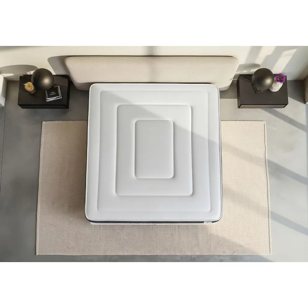 Litier Deluxe Ensemble Ressorts ensachés et mémoire de forme de confort Ferme avec sommier tapissier* Ensemble Sommier Et Matelas
