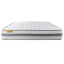 Sept Nuits Ensemble Ressorts ensachés et mémoire de forme de confort Ferme avec sommier tapissier* Ensemble Sommier Et Matelas
