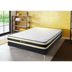 Ensemble Ressorts ensachés et mémoire de forme de confort Ferme avec sommier tapissier>Sleepfit Clearance