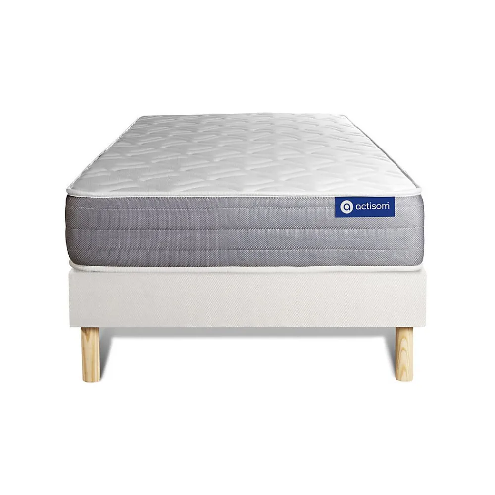 Ensemble Ressorts ensachés et mémoire de forme de confort Mi-ferme avec sommier kit>Actisom Best