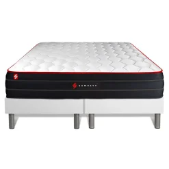 Ensemble Ressorts ensachés et mémoire de forme de confort Equilibré avec sommier tapissier>Somness Online