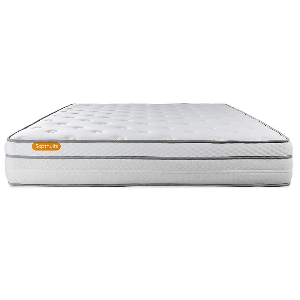 Ensemble Ressorts ensachés et mémoire de forme de confort Equilibré avec sommier tapissier>Sept Nuits Clearance