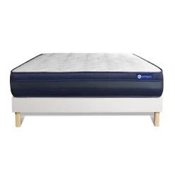 Actisom Ensemble Ressorts ensachés et mémoire de forme de confort Très ferme avec sommier kit* Ensemble Sommier Et Matelas
