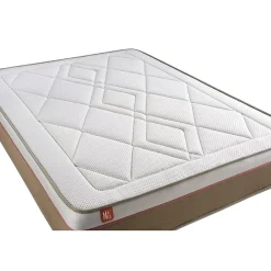 Marmottes & Co Ensemble Ressorts ensachés et mémoire de forme de confort Equilibré avec sommier kit* Ensemble Sommier Et Matelas