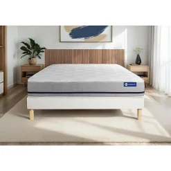 Actisom Ensemble Ressorts ensachés de confort Mi-ferme avec sommier kit* Ensemble Sommier Et Matelas