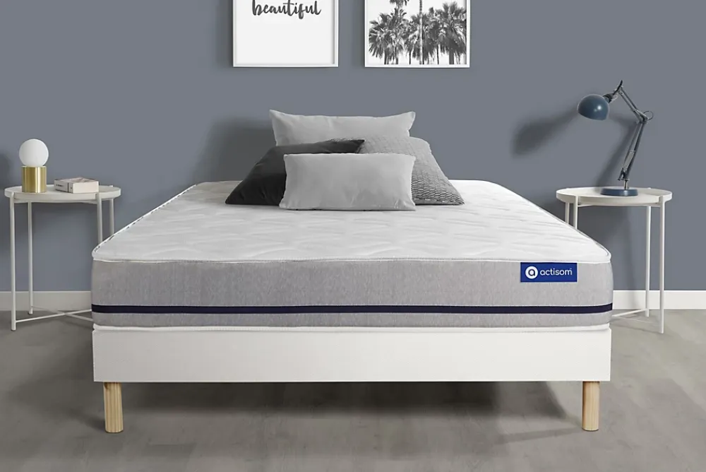 Actisom Ensemble Ressorts ensachés de confort Mi-ferme avec sommier kit* Ensemble Sommier Et Matelas