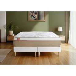Ensemble Ressorts ensachés et mémoire de forme de confort Equilibré avec sommier tapissier>Marmottes & Co Best
