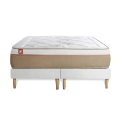 Ensemble Ressorts ensachés et mémoire de forme de confort Equilibré avec sommier tapissier>Marmottes & Co Best