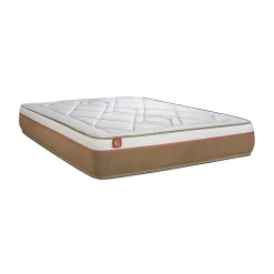 Ensemble Ressorts ensachés et mémoire de forme de confort Equilibré avec sommier tapissier><noscript><img width=