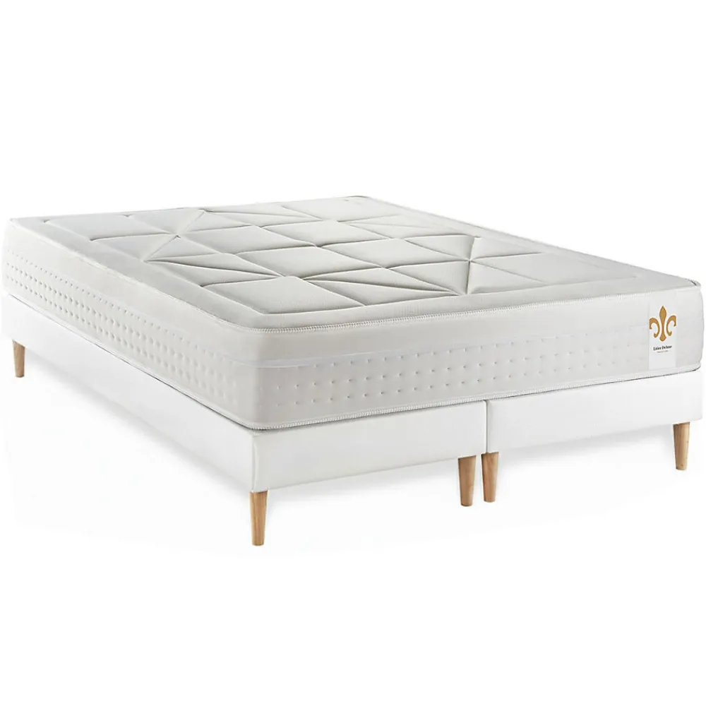 Ensemble Ressorts ensachés et mémoire de forme de confort Equilibré avec sommier tapissier>Litier Deluxe Online