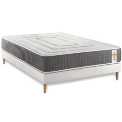 Litier Deluxe Ensemble Ressorts ensachés et mémoire de forme de confort Ferme avec sommier kit* Ensemble Sommier Et Matelas