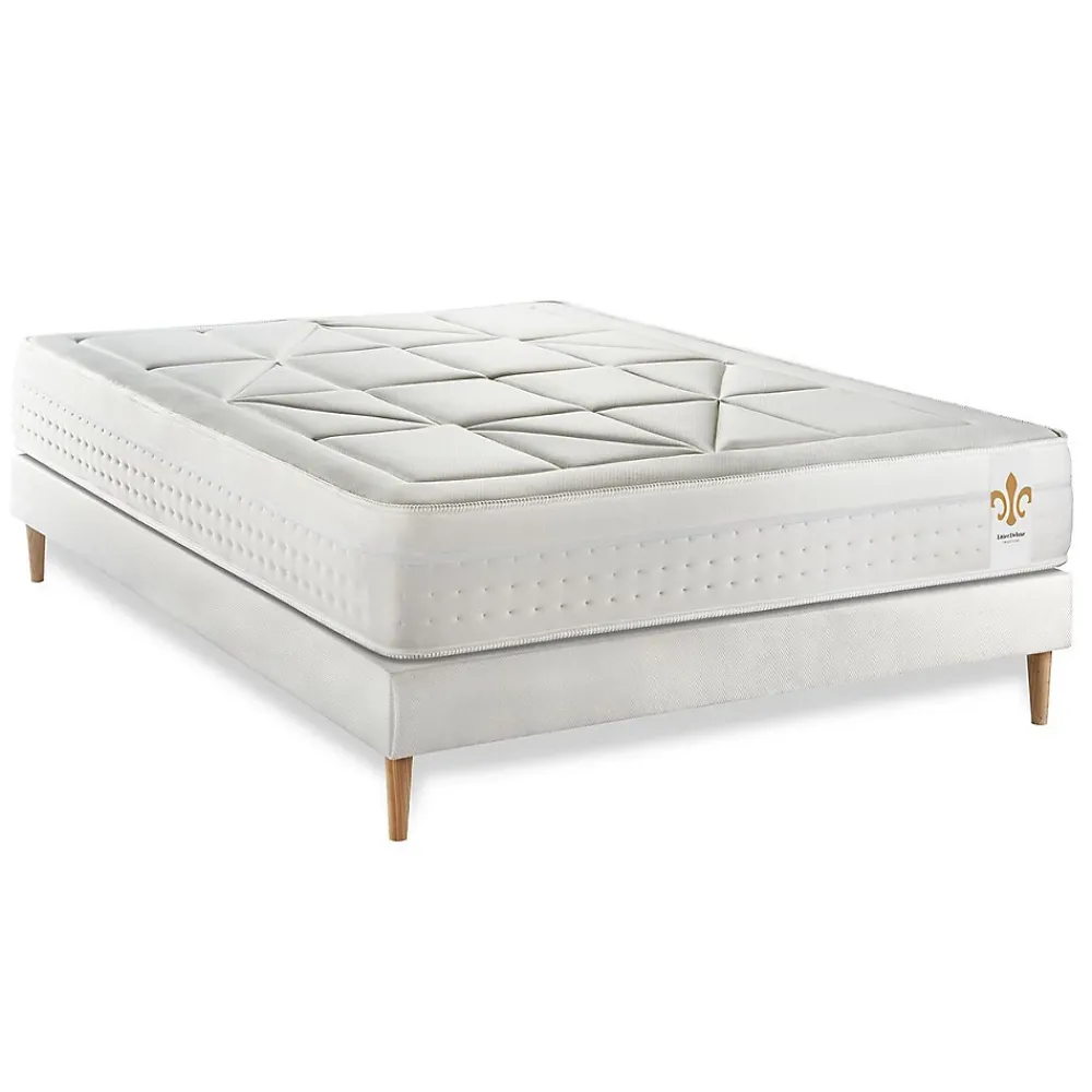 Litier Deluxe Ensemble Ressorts ensachés et mémoire de forme de confort Equilibré avec sommier kit* Ensemble Sommier Et Matelas