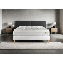 Litier Deluxe Ensemble Ressorts ensachés et mémoire de forme de confort Equilibré avec sommier kit* Ensemble Sommier Et Matelas