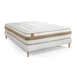 Ensemble Ressorts ensachés et mémoire de forme de confort Equilibré avec sommier tapissier>Marmottes & Co Online