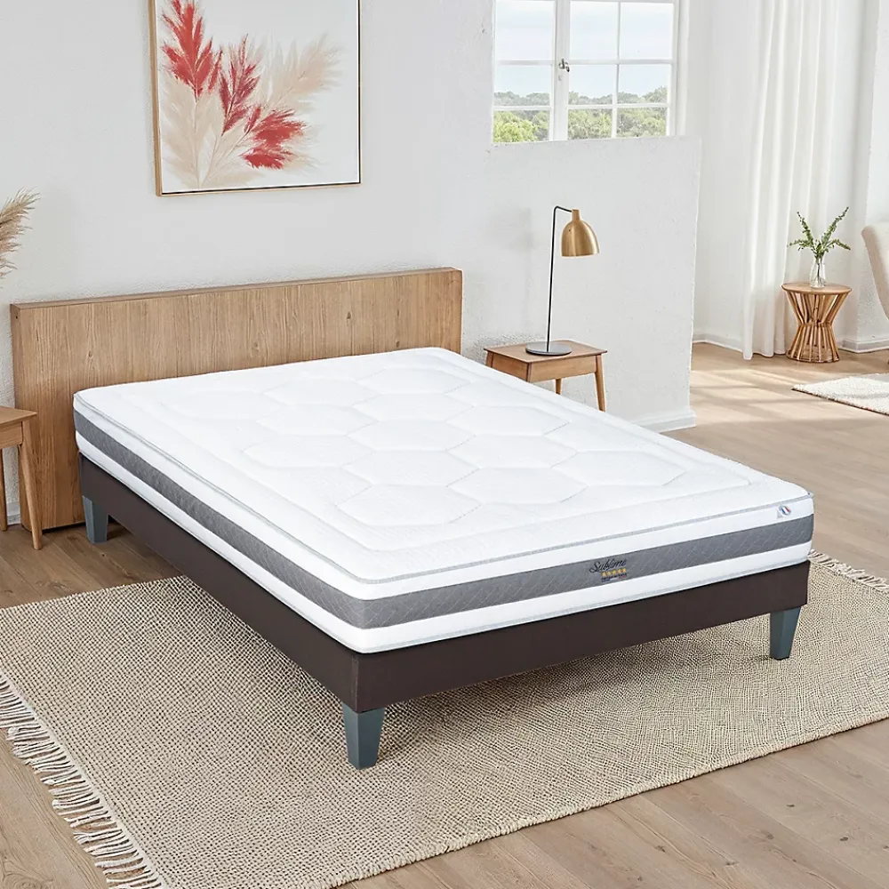 Hypsom Ensemble Sublime 160x200 cm Matelas Mousse + Sommier Bois* Ensemble Sommier Et Matelas