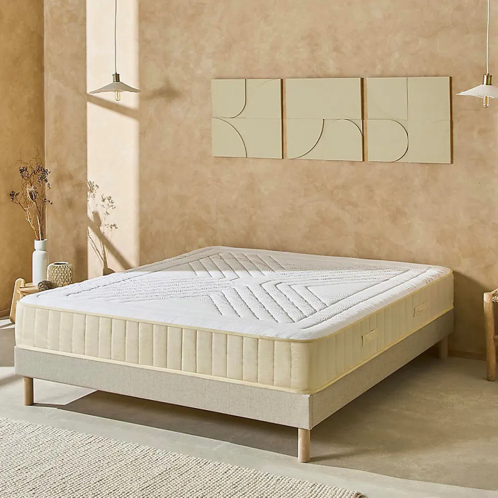 Ensemble Symphonie 2.0 140x190 cm Matelas Mousse + Sommier Bois>Nuit De Coton Outlet