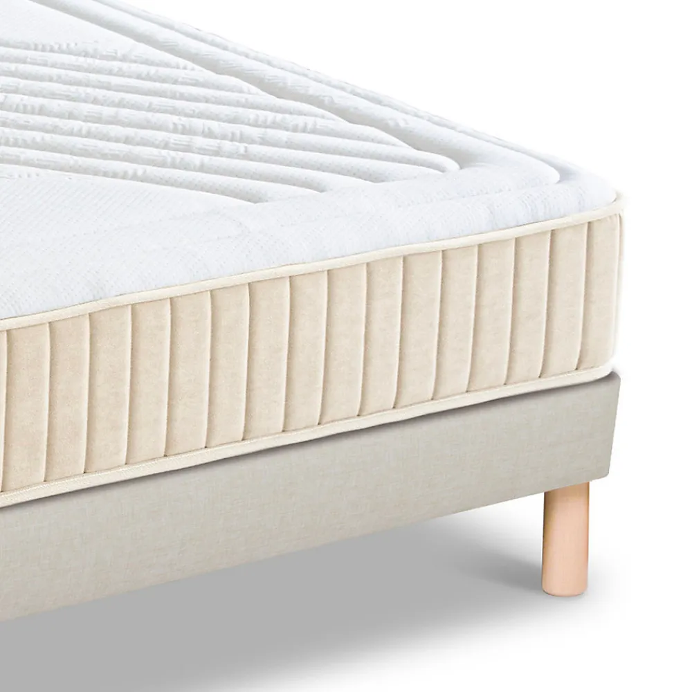 Ensemble Symphonie 2.0 140x190 cm Matelas Mousse + Sommier Bois>Nuit De Coton Outlet