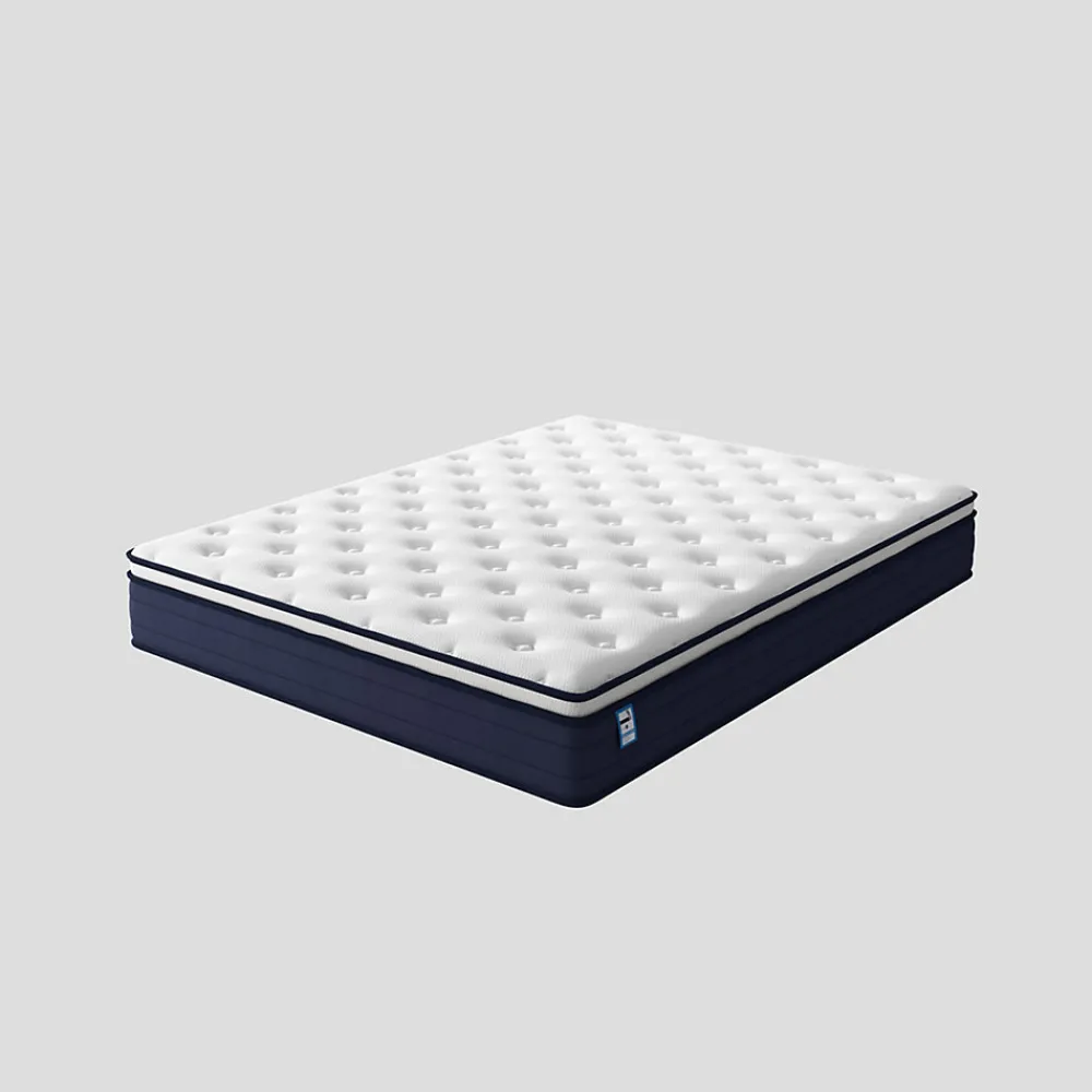 Ensemble 140x190 cm Matelas à ressorts + Sommier avec lattes larges, Epaisseur du Matelas 25cm>Teeno Hot