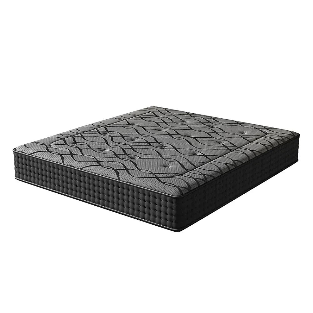 Ensemble 140x190 cm Matelas à ressorts +Sommier à Lattes sur Pieds, Epaisseur du Matelas 30cm>Teeno Hot
