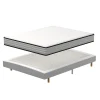 Ensemble 160x200 cm Matelas en Mousse+ Lit Sommier Tapissier Déco, Epaisseur du Matelas 22cm>Teeno Hot