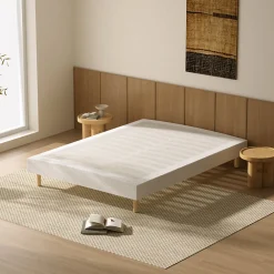 Ensemble 160x200 cm Matelas en Mousse+ Lit Sommier Tapissier Déco, Epaisseur du Matelas 22cm><noscript><img width=