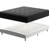 Ensemble 140x190cm Matelas à ressorts+ Lit Sommier Tapissier Déco, Epaisseur du Matelas 30cm>Teeno Sale