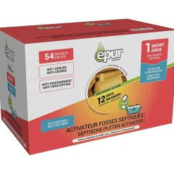 Epur Entretien 1an fosse septique 54 sachets* Déboucheur