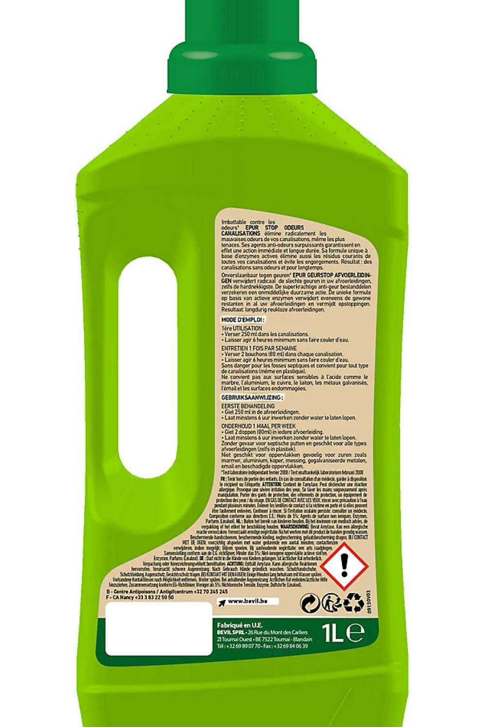 Entretien bio-gel stop odeurs canalisations 1L>Epur New